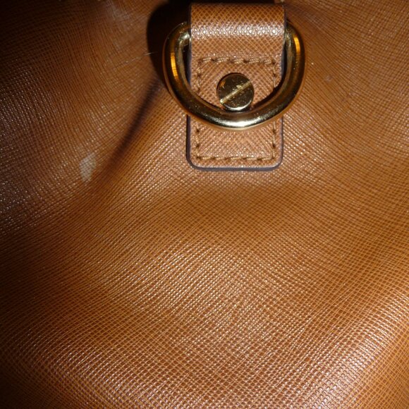 Michael Kors Brown Hamilton Structured Purse - Picture 5 of 11